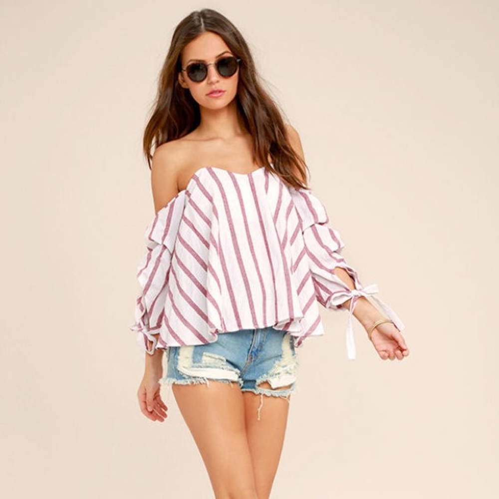 Lulu’s off the shoulder top